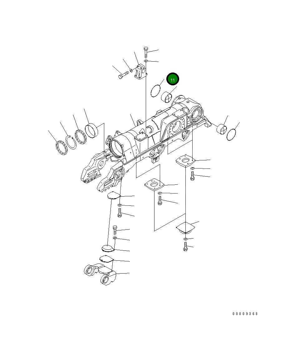 Кольцо уплотнительное (O-Ring) 07000-15355 Komatsu