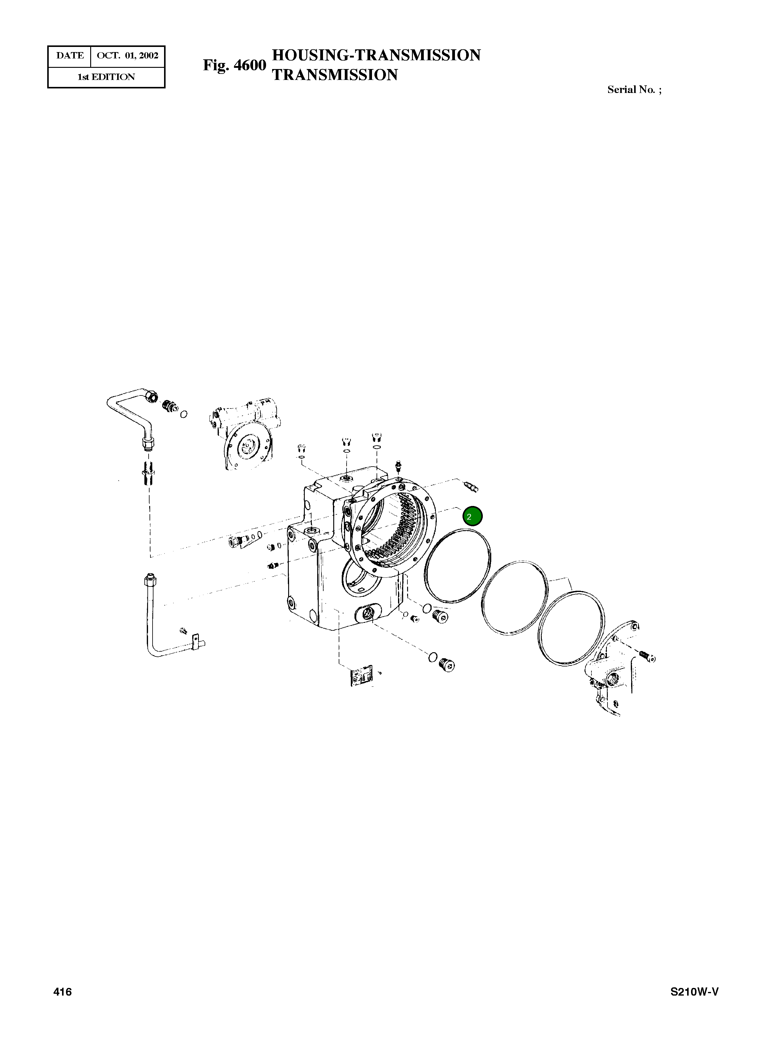 Кольцо уплотнительное (O-Ring) 0634 313 603 Komatsu