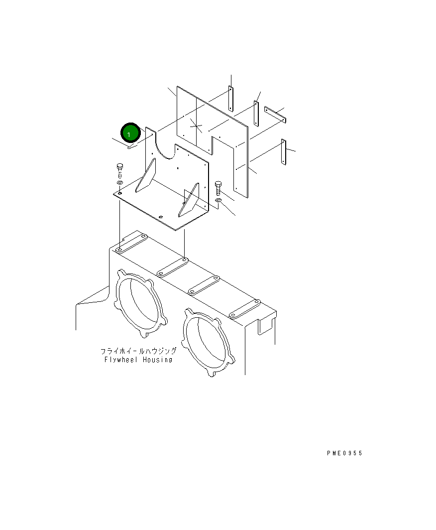 Крышка 426-54-13710 Komatsu