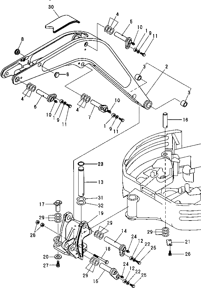 Болт YM172157-82340  Komatsu