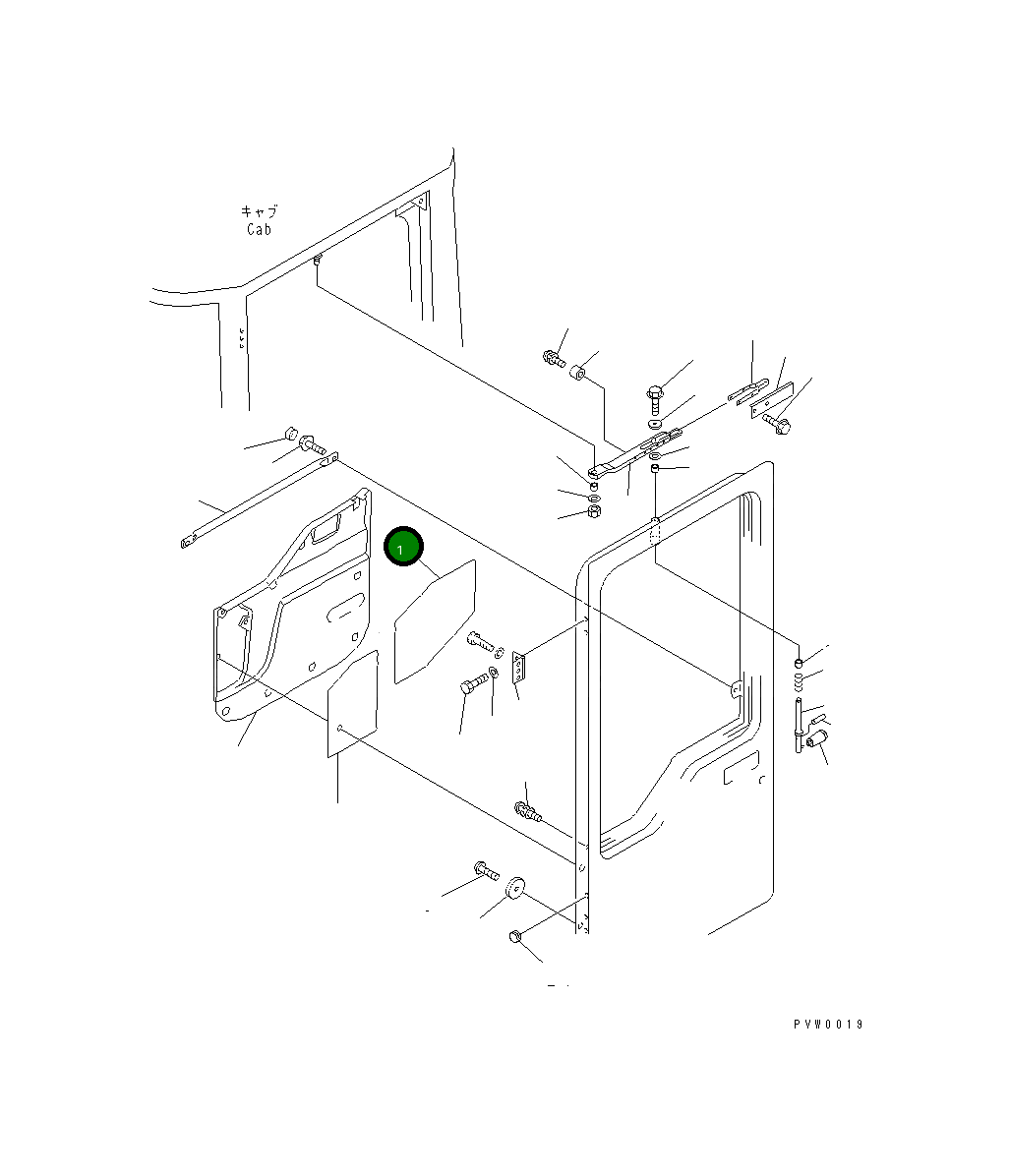 Крышка 423-56-21810 Komatsu