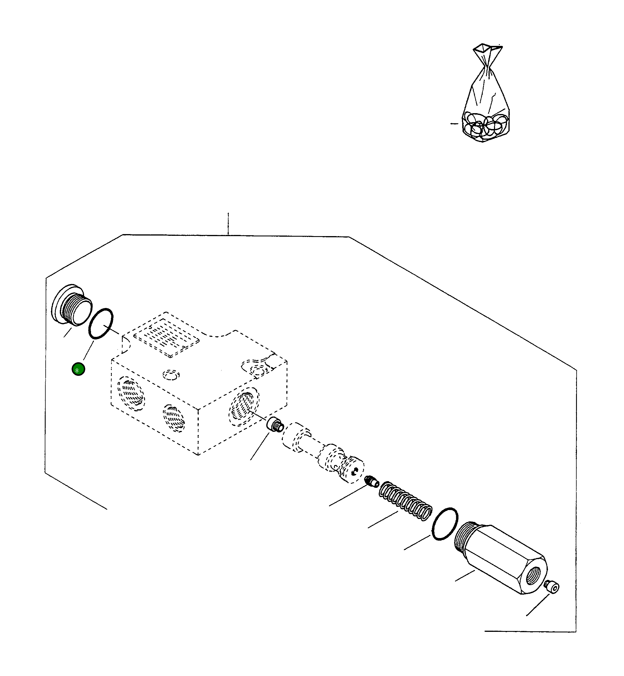 Кольцо уплотнительное (O-Ring) 4919784M1 Komatsu