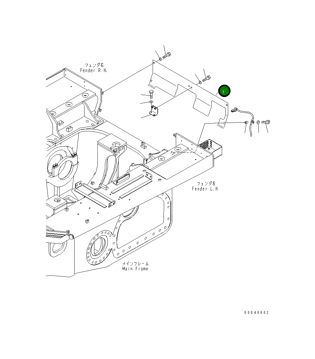 Крышка 17A-54-44290 Komatsu