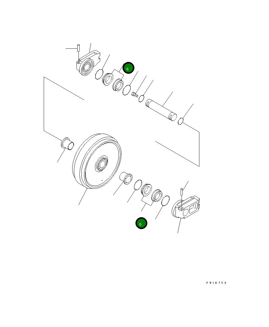 Кольцо 195-30-16242 Komatsu