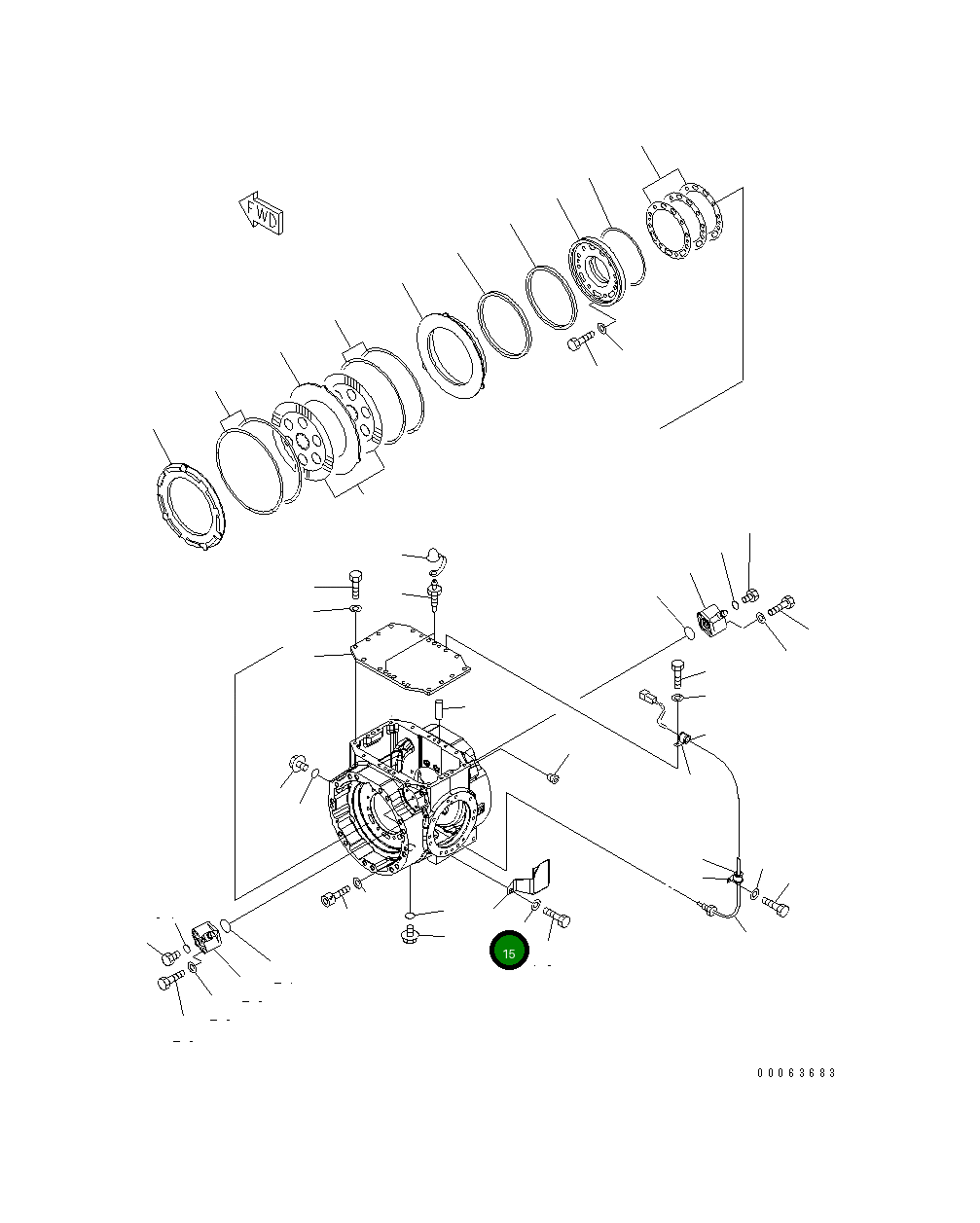 Крышка 418-22-33511 Komatsu