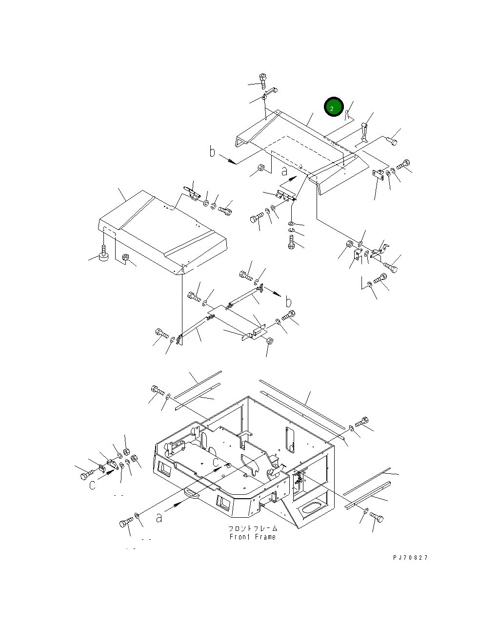 Крышка 258-10-56502  Komatsu