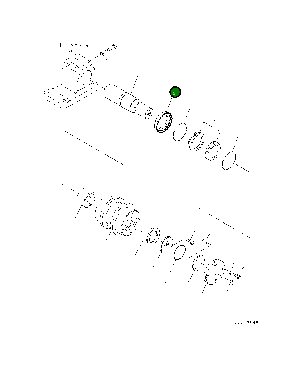 Кольцо 21T-30-33180 Komatsu