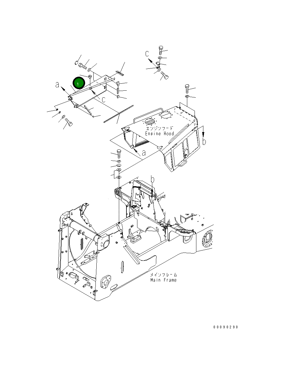 Крышка 17A-54-42524 Komatsu
