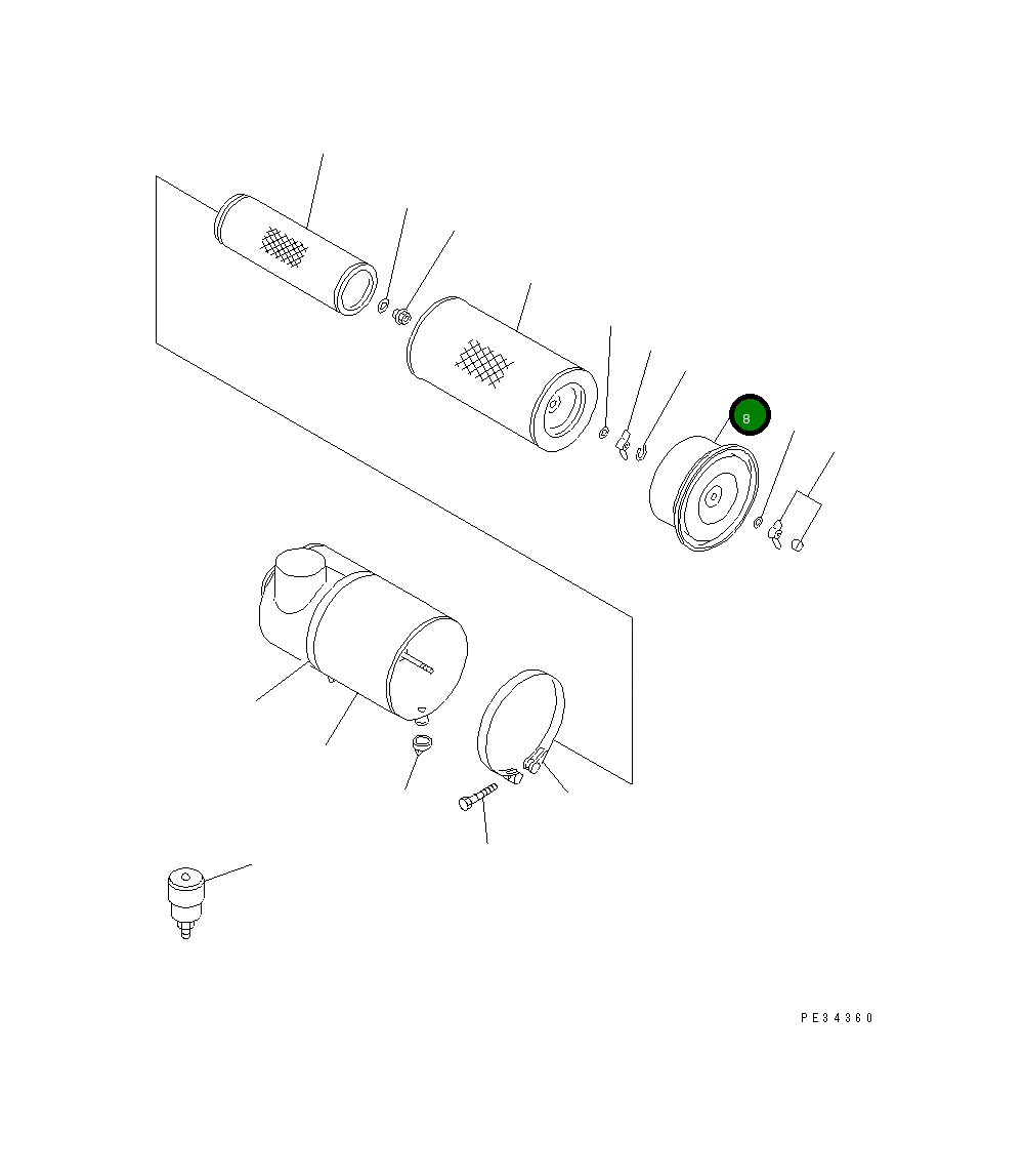 Крышка 600-181-8470  Komatsu