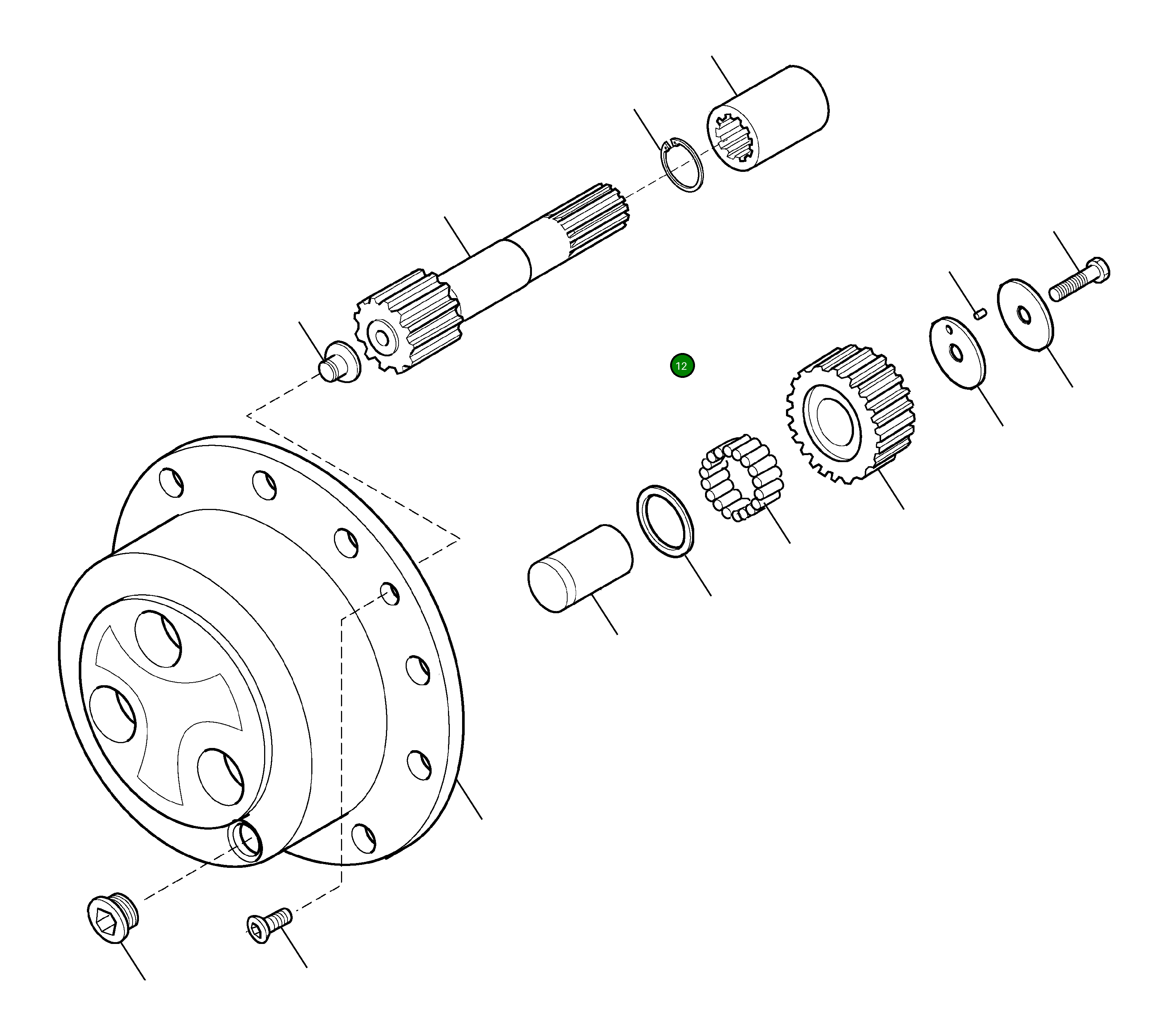 Кольцо CA0024874 Komatsu
