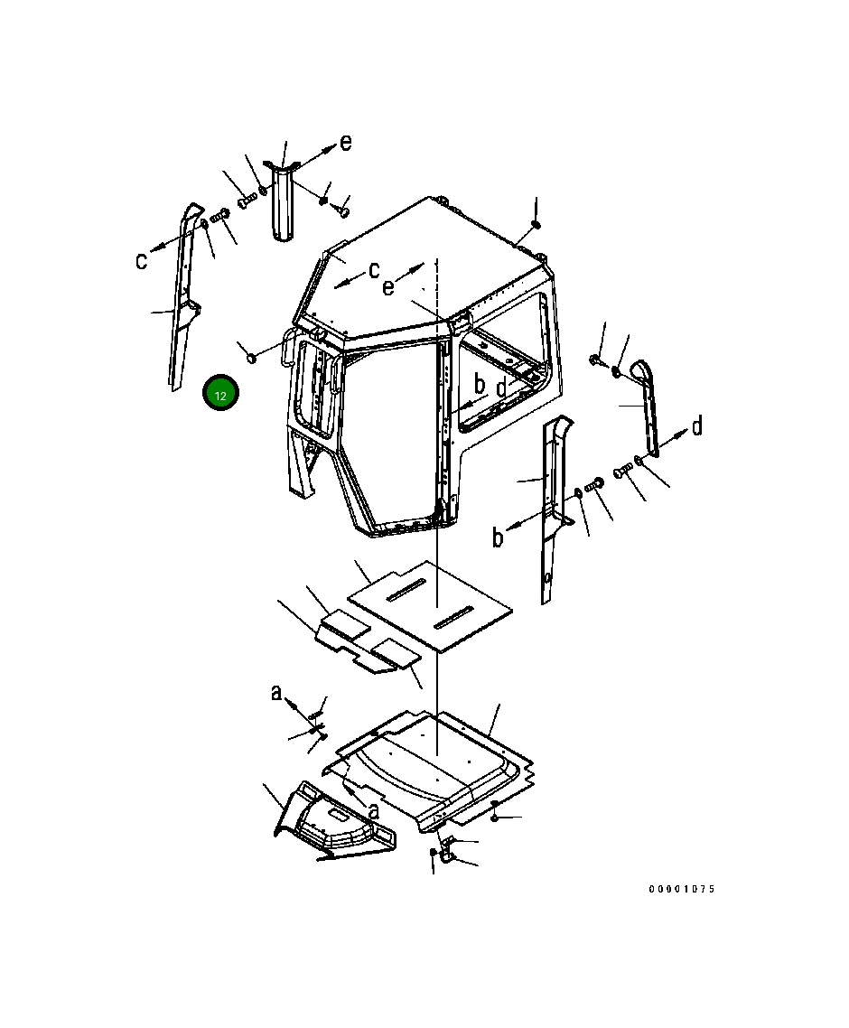 Крышка 17A-Z11-2741 Komatsu