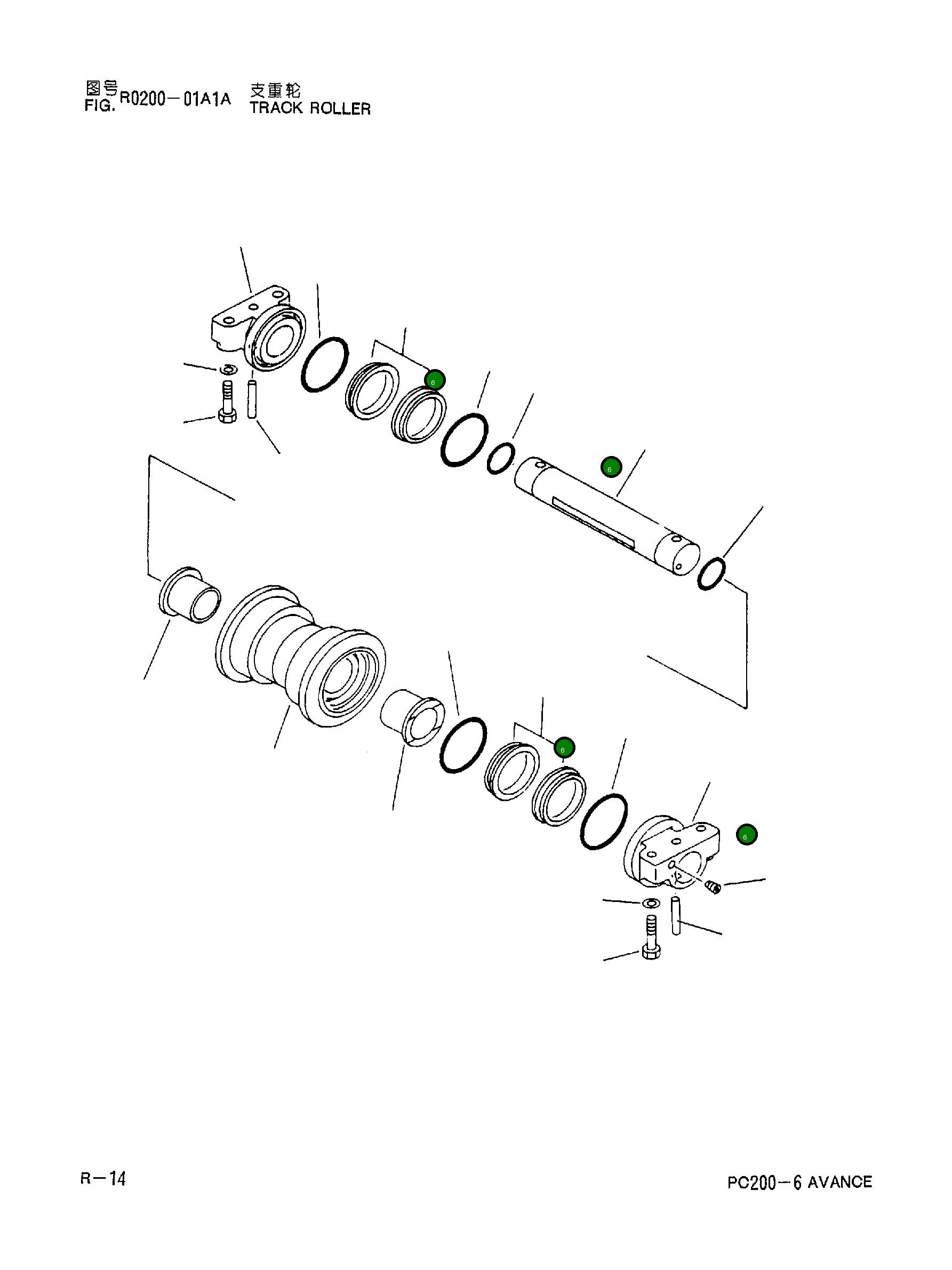 Кольцо уплотнительное (O-Ring) 20Y-30-16460 Komatsu