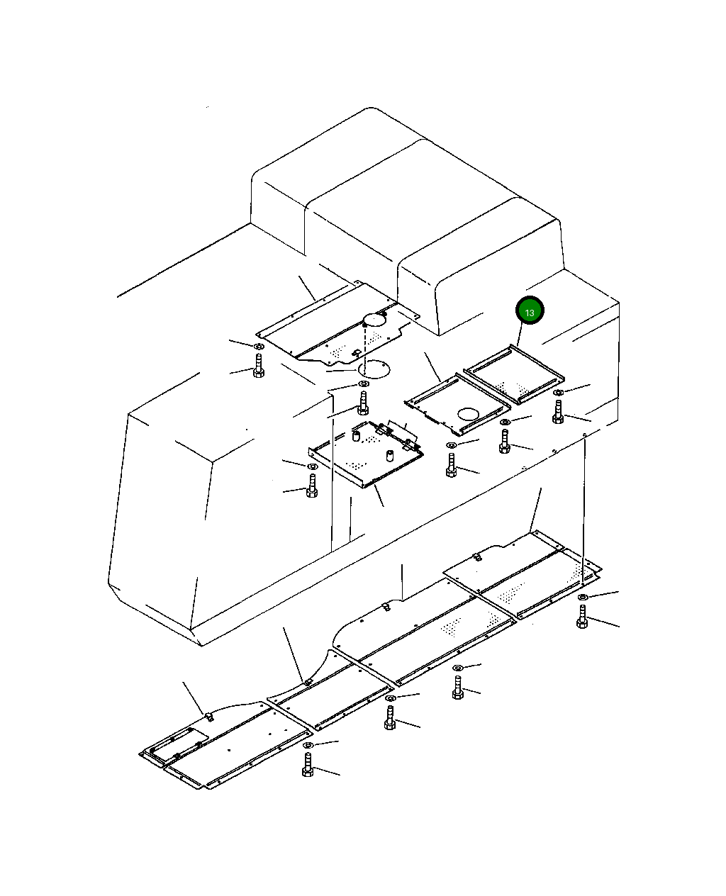 Крышка 209-54-53990  Komatsu