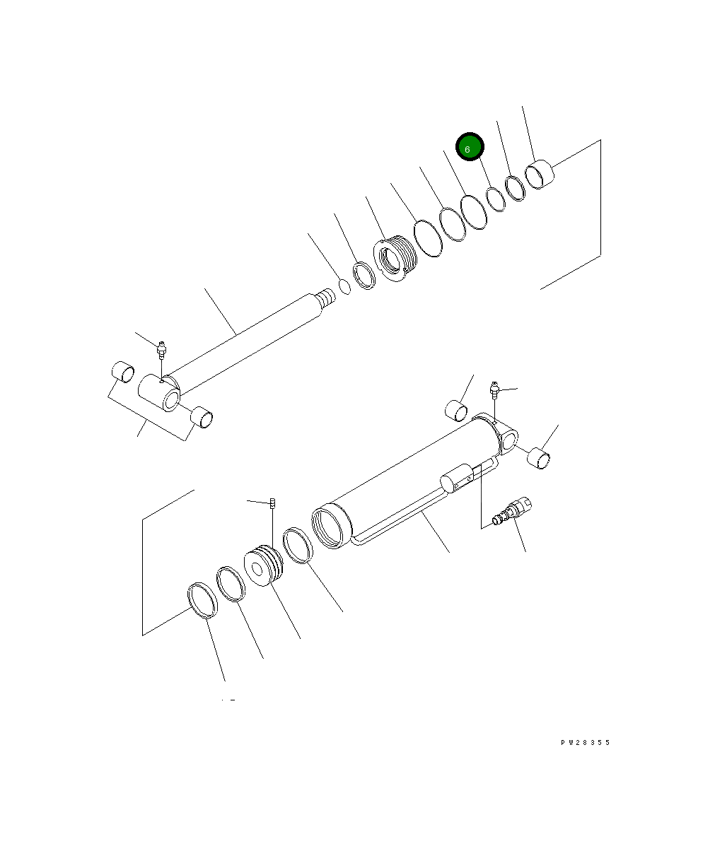 Кольцо MH355S62306000 Komatsu