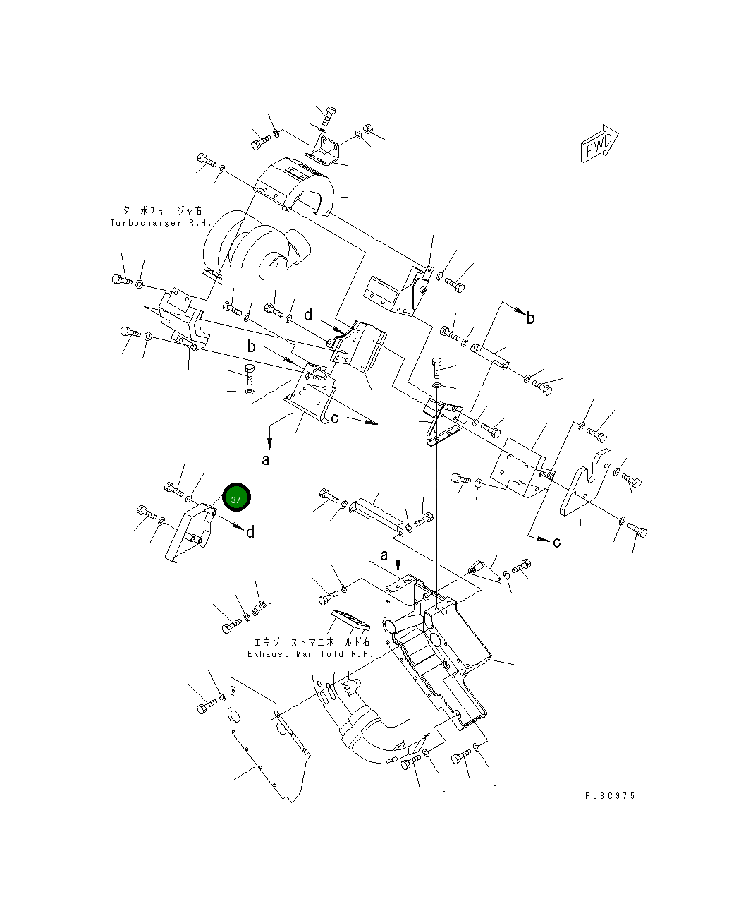 Крышка 6166-15-9951  Komatsu