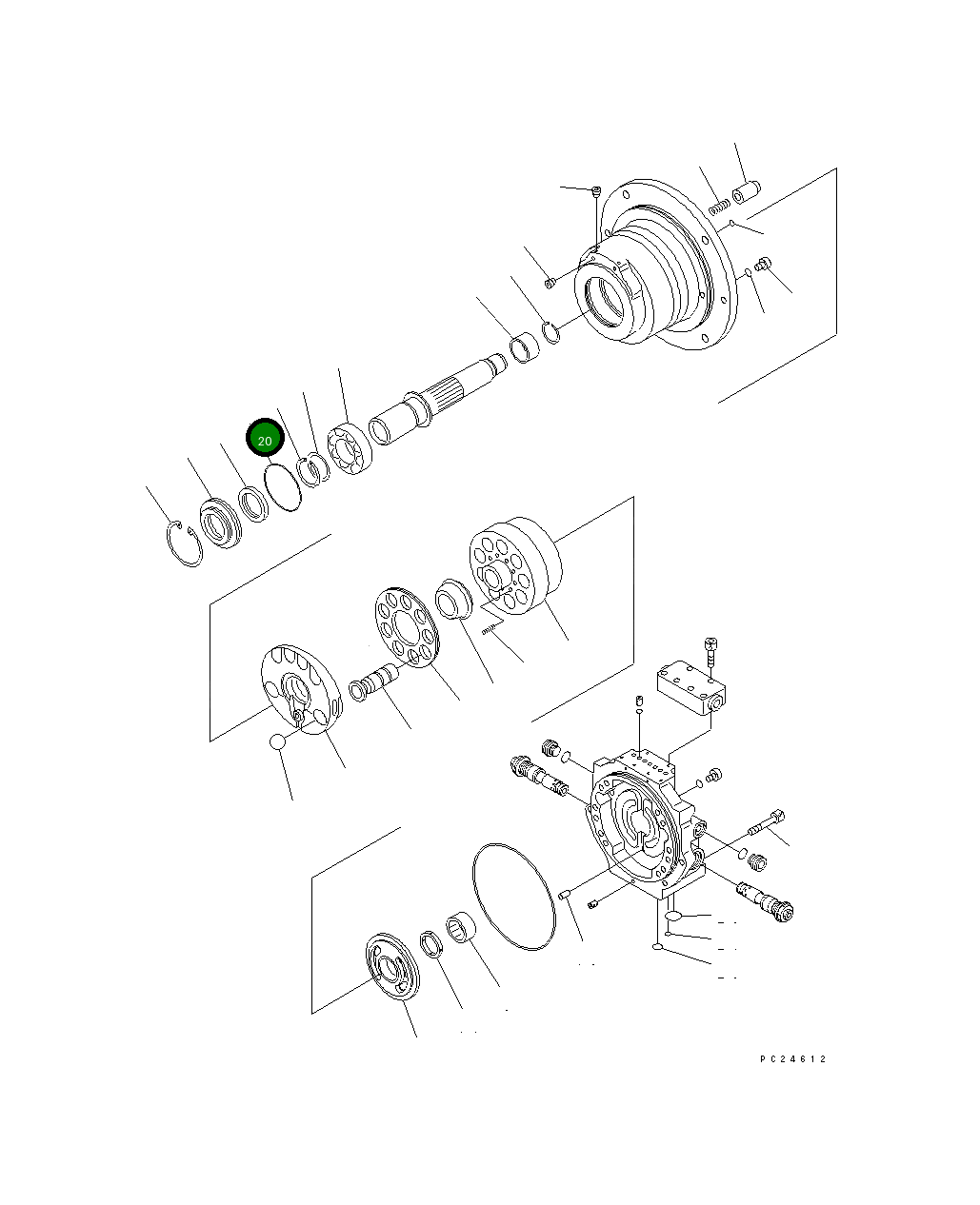 Кольцо уплотнительное (O-Ring) KB95123-11500  Komatsu