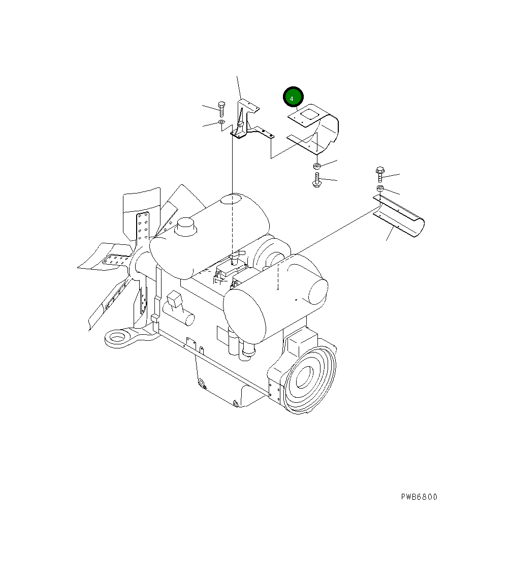 Крышка 209-01-K1030 Komatsu