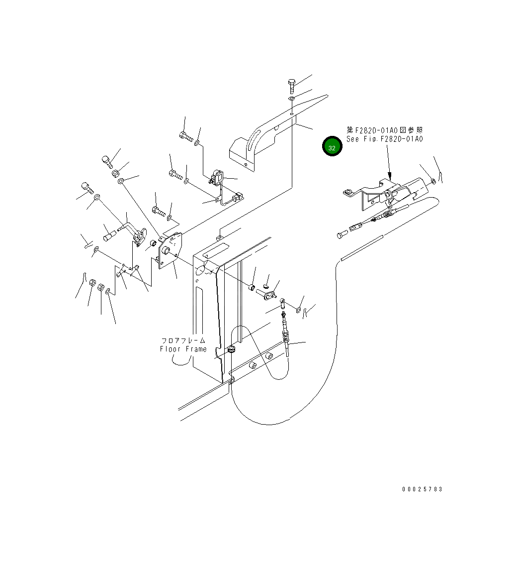 Крышка 19M-43-32161  Komatsu