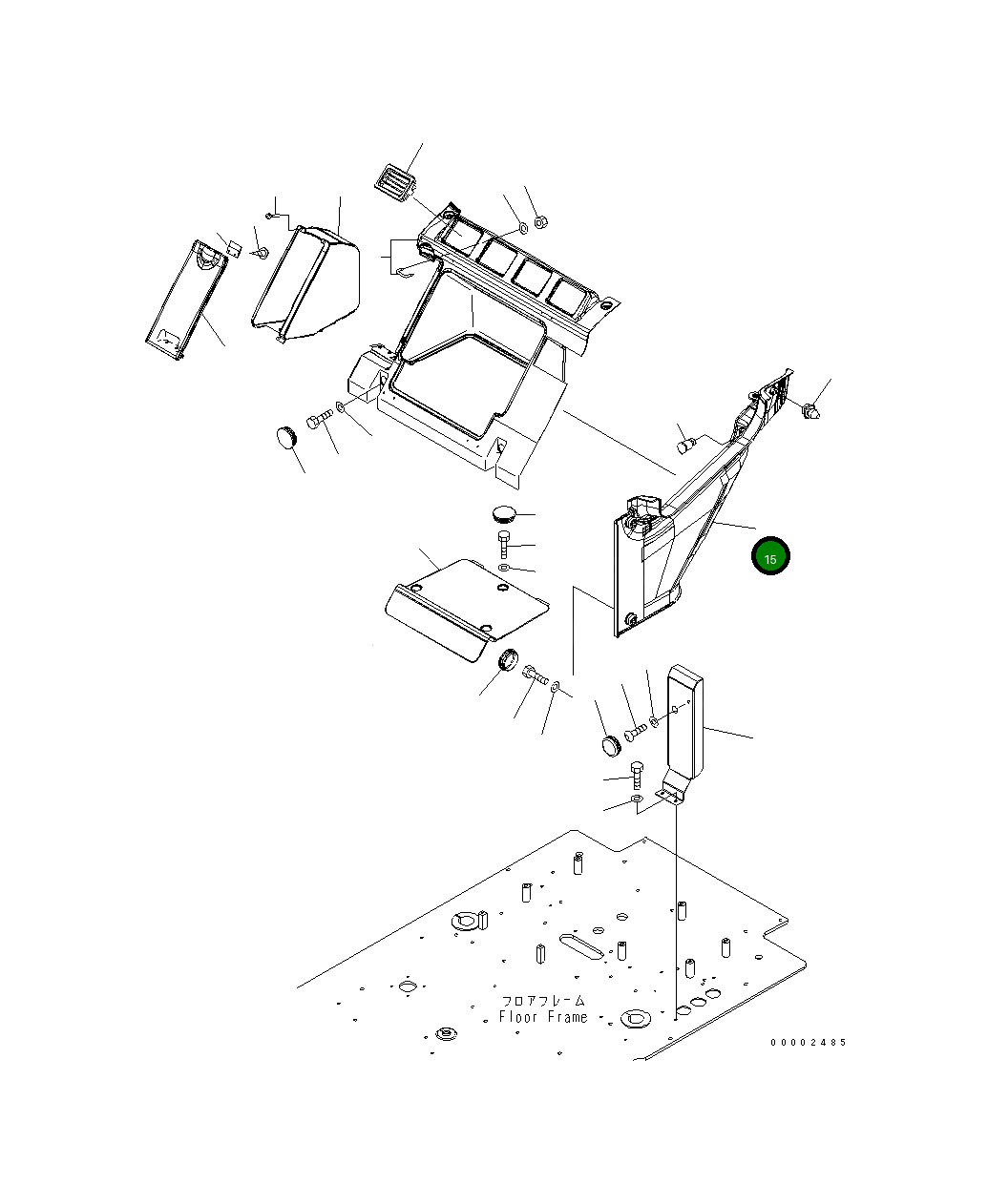 Крышка 20K-54-31581 Komatsu