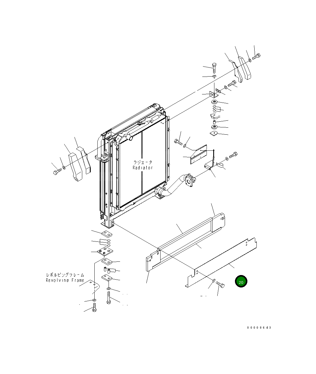 Крышка 21M-03-15231 Komatsu