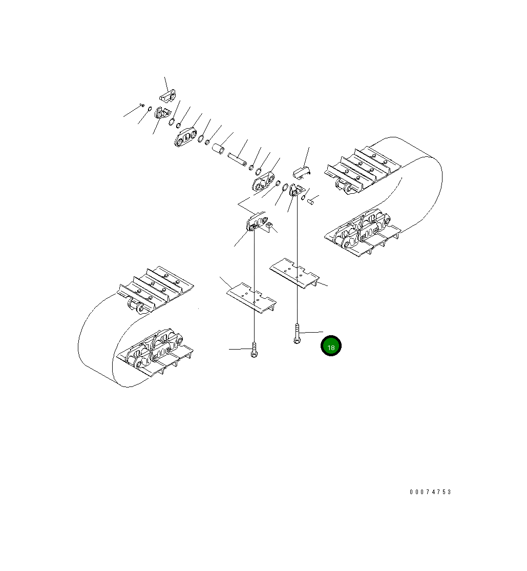 Болт 14X-32-15310 Komatsu