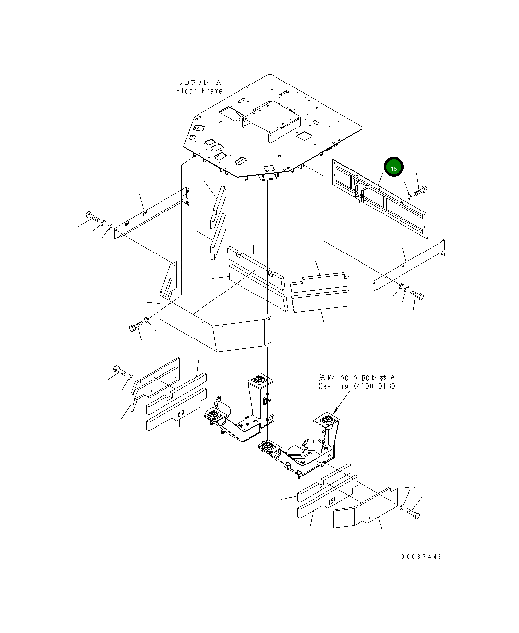 Крышка 427-S95-5250 Komatsu