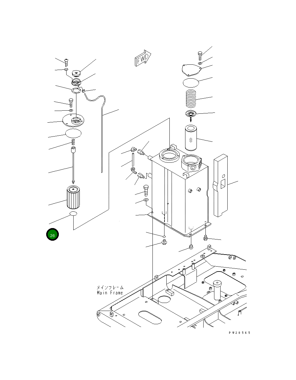 Кольцо уплотнительное (O-Ring) 201-60-65220 Komatsu