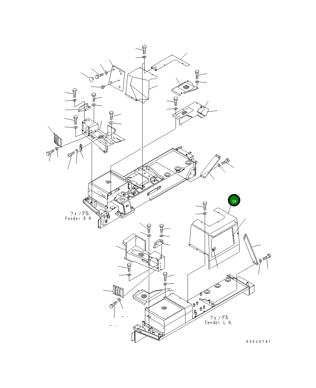 Крышка 198-54-56182 Komatsu