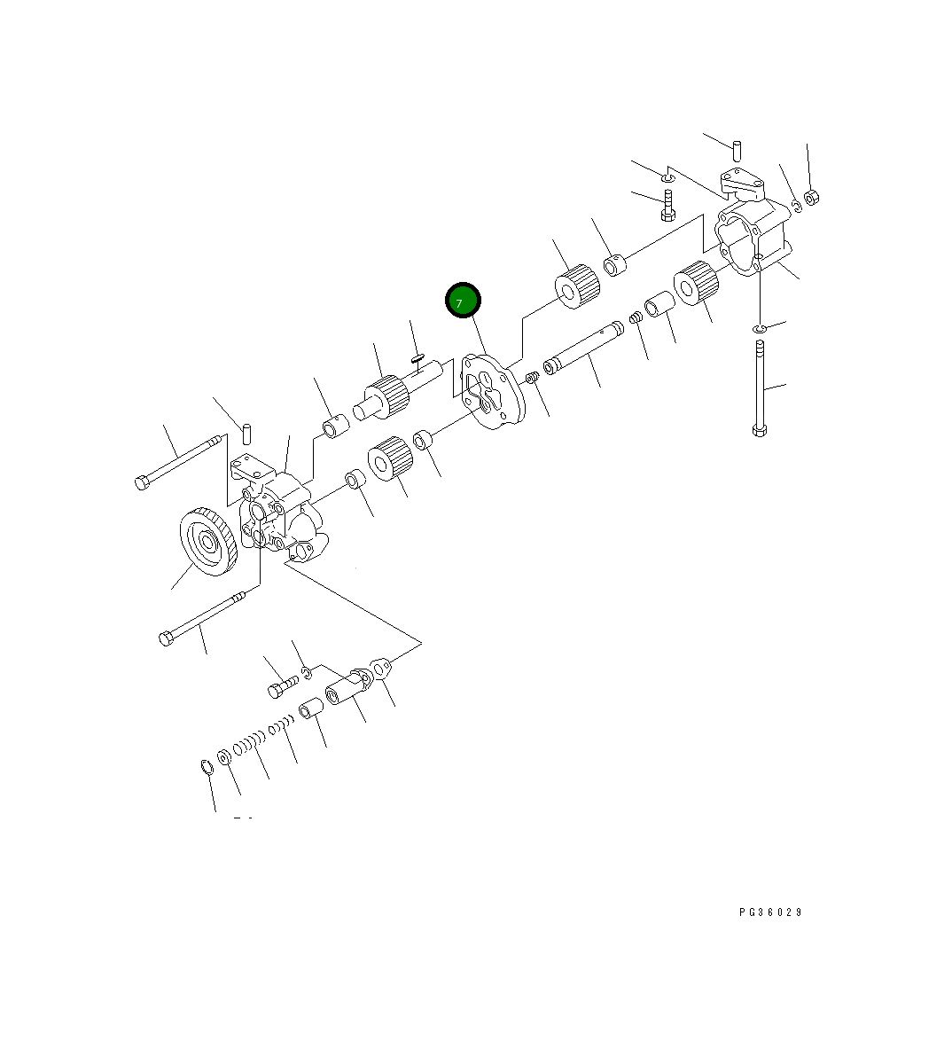 Крышка 6128-51-1224 Komatsu