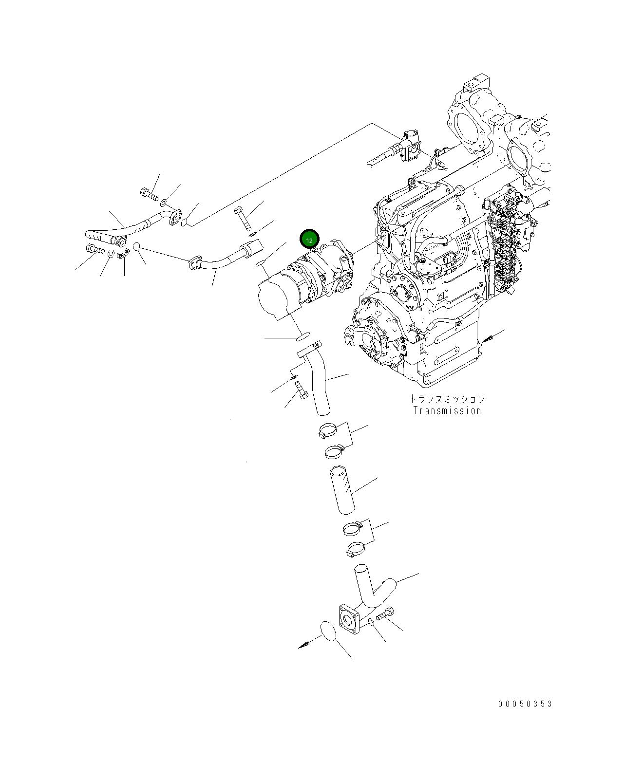 Кольцо уплотнительное (O-Ring) 07000-A3045 Komatsu