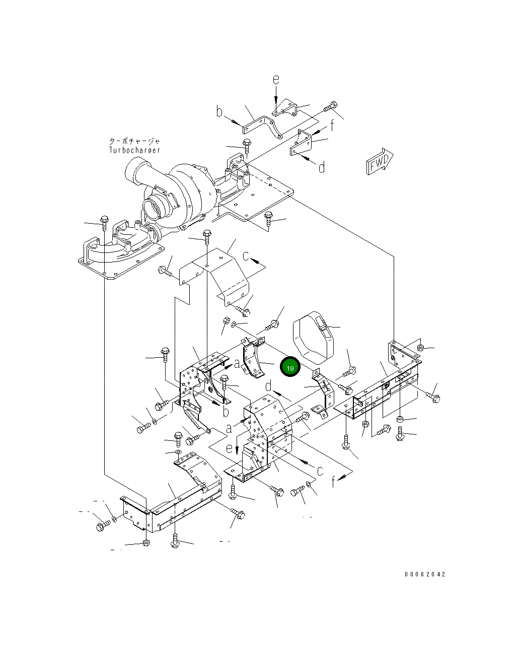 Крышка 6218-11-6330  Komatsu