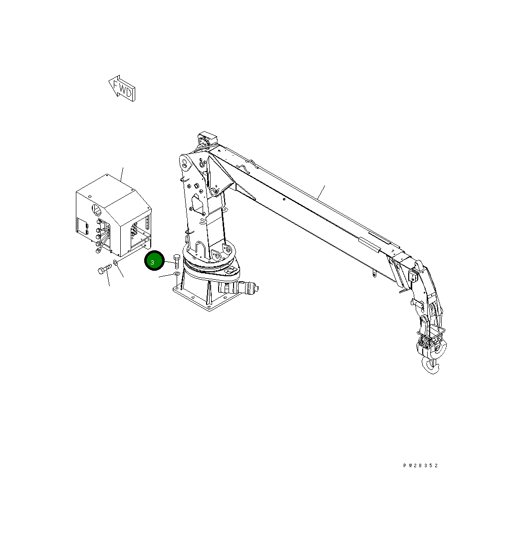 Болт 01010-82270 Komatsu