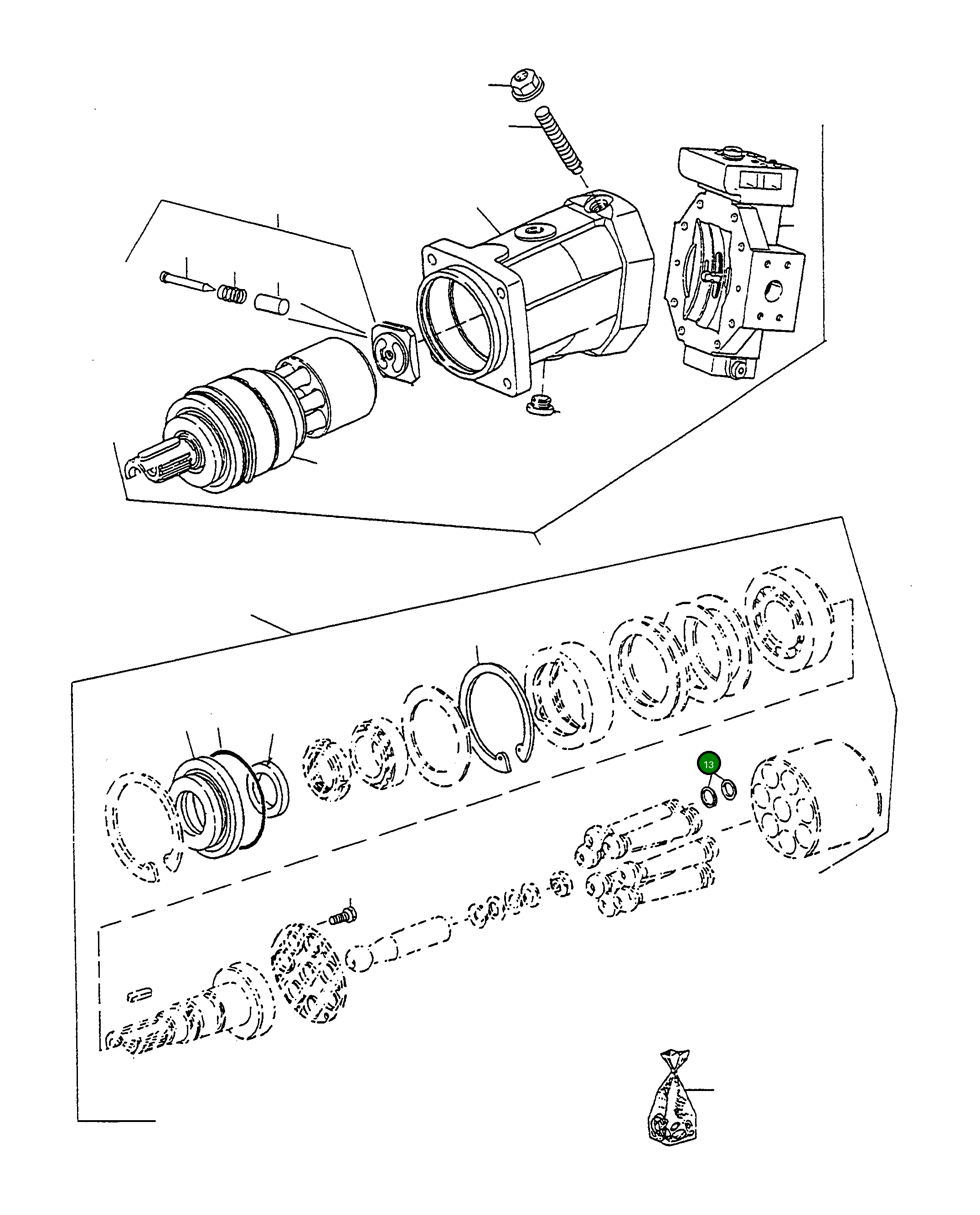 Кольцо 4918226M1  Komatsu