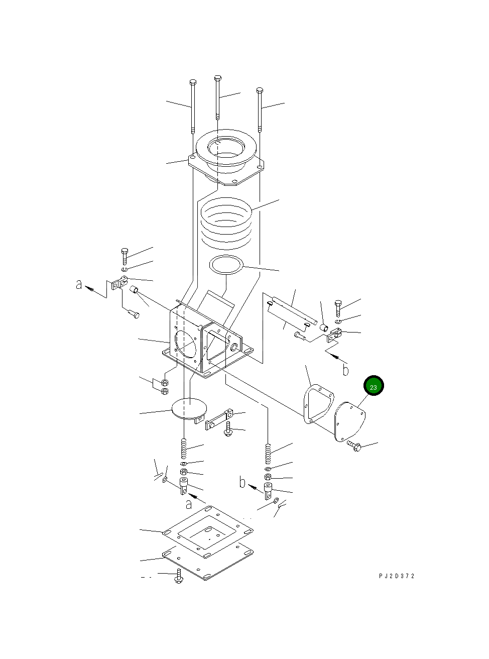 Крышка 56B-02-11460 Komatsu