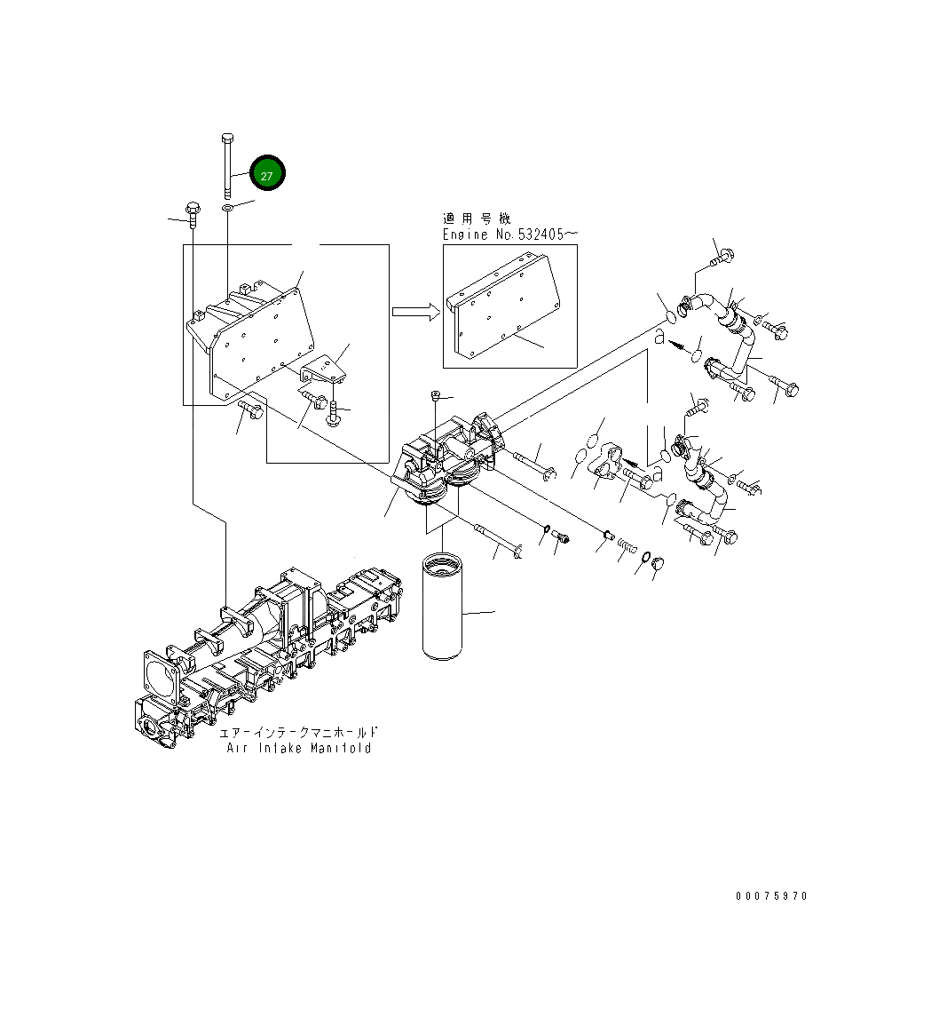 Болт 6212-15-5350 Komatsu