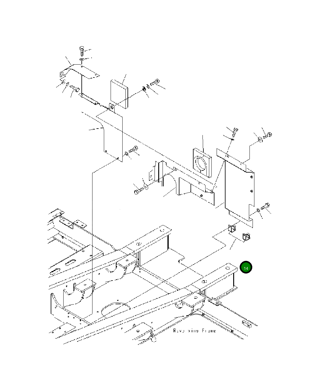 Крышка 2075475570 Komatsu