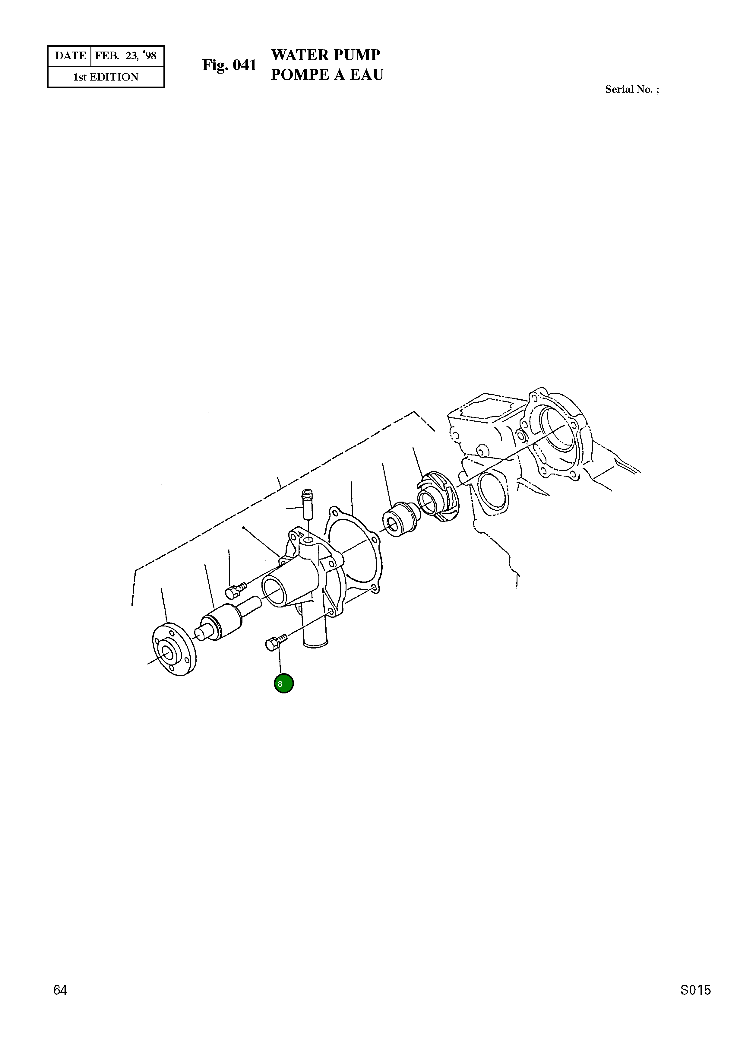 Болт 01023-50625 Komatsu