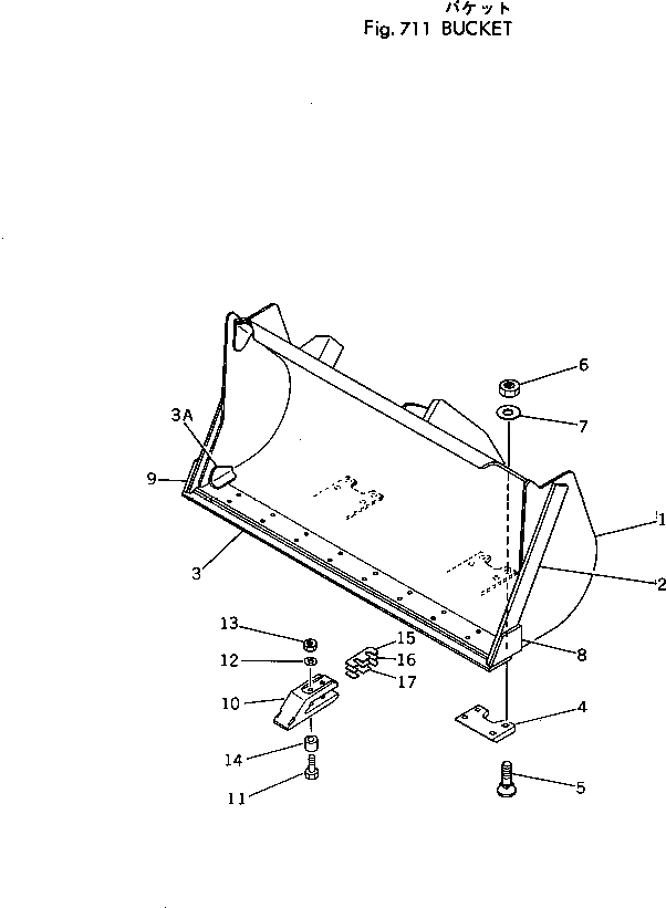 Болт 381-971701-1  Komatsu