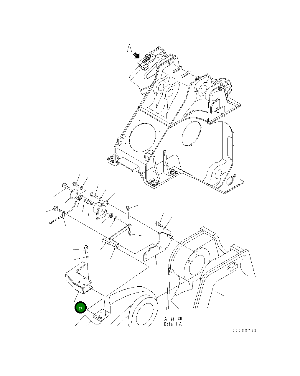 Крышка 427-43-28212  Komatsu