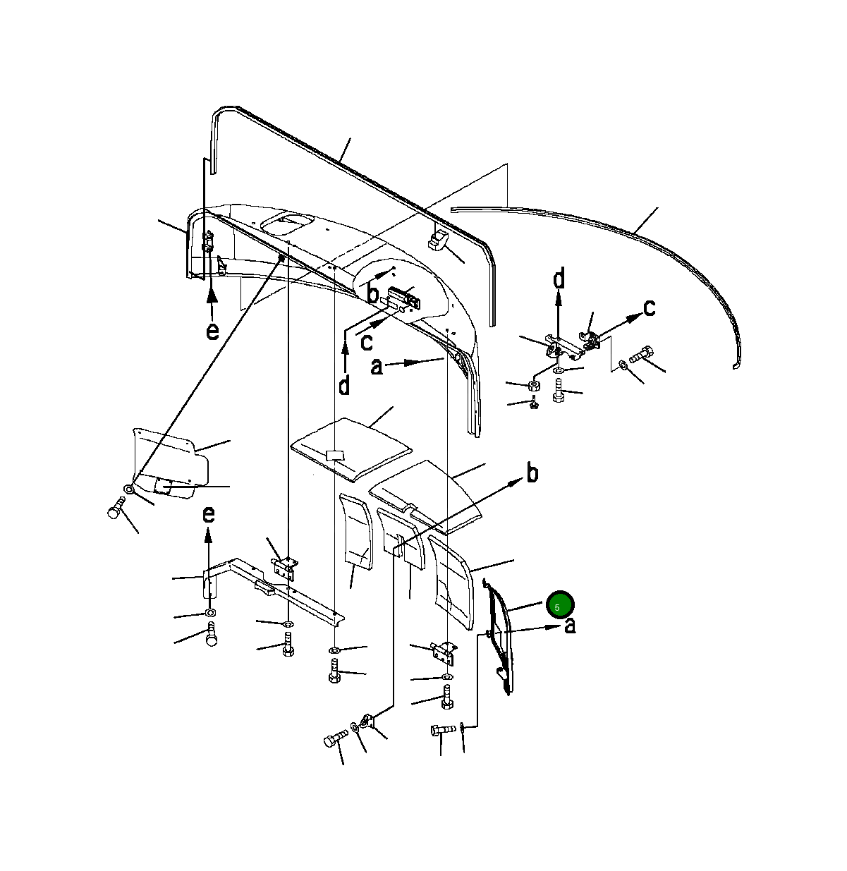Крышка 22P-54-13220 Komatsu