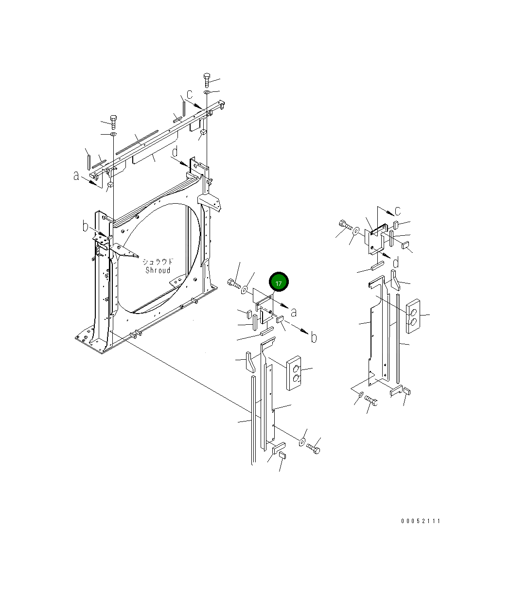Крышка 21T-03-32131 Komatsu