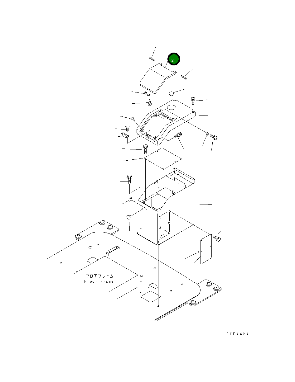 Крышка 421-54-22620  Komatsu