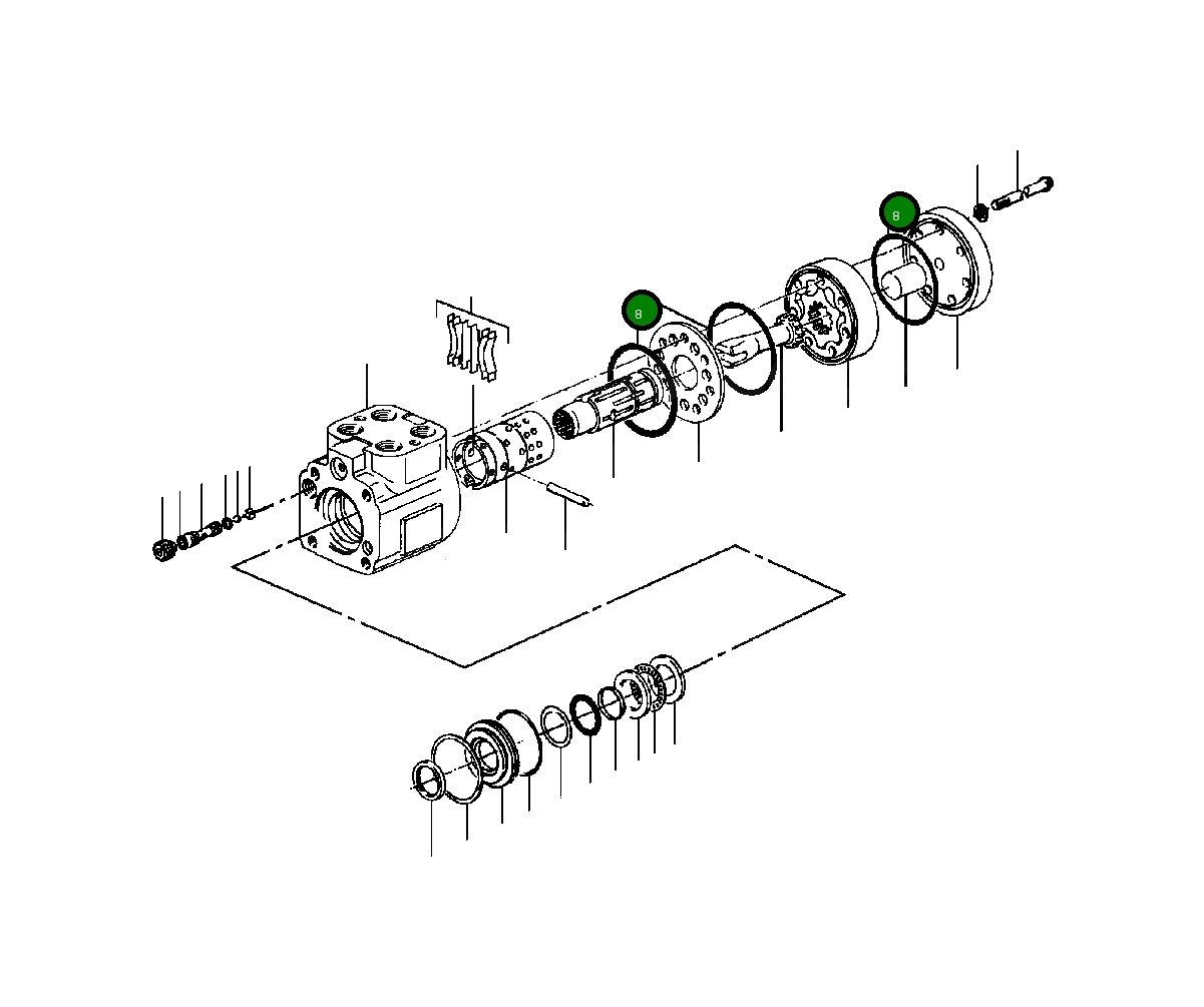 Кольцо уплотнительное (O-Ring) 142 508 H45 Komatsu