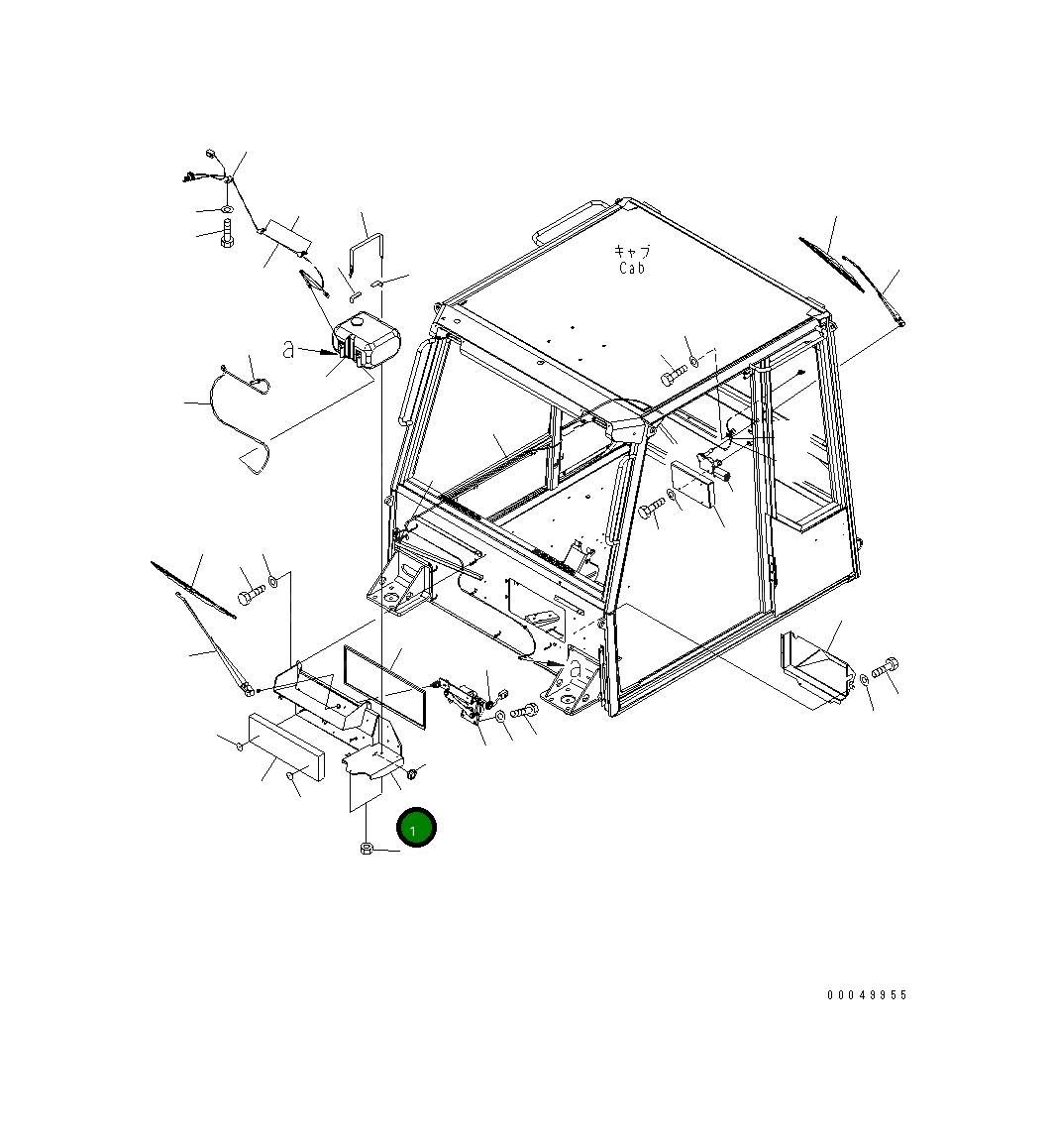 Крышка 56D-54-24912 Komatsu