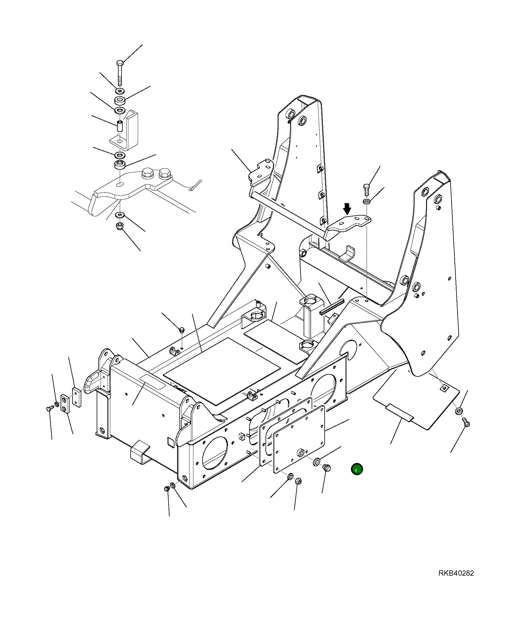 Крышка 37D-46-11130 Komatsu