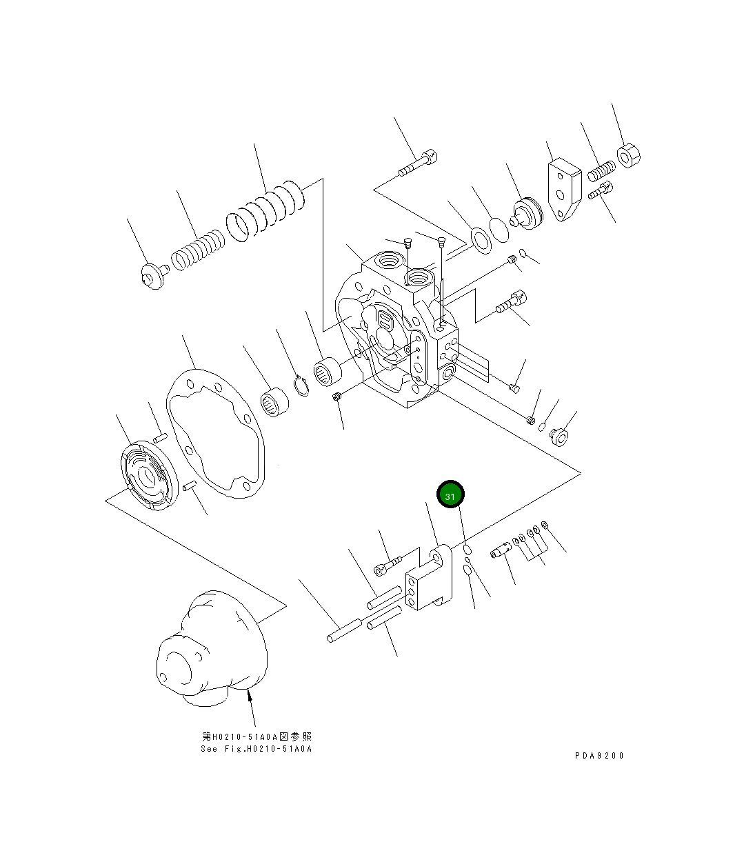 Кольцо уплотнительное (O-Ring) UC1300034003 Komatsu