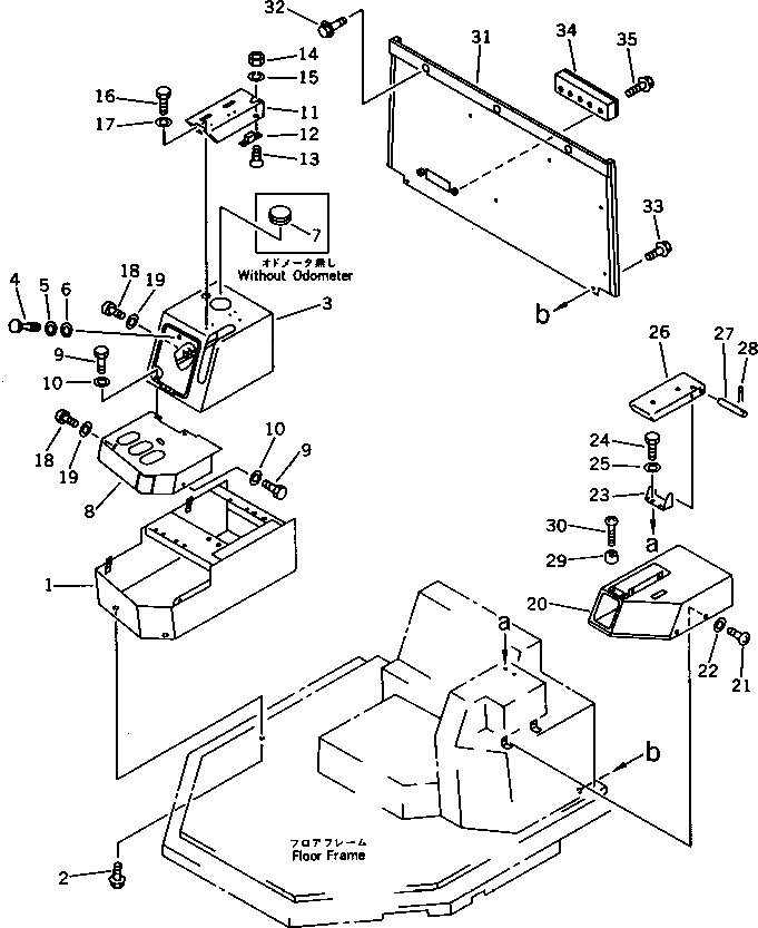 Болт 01435-012204  Komatsu