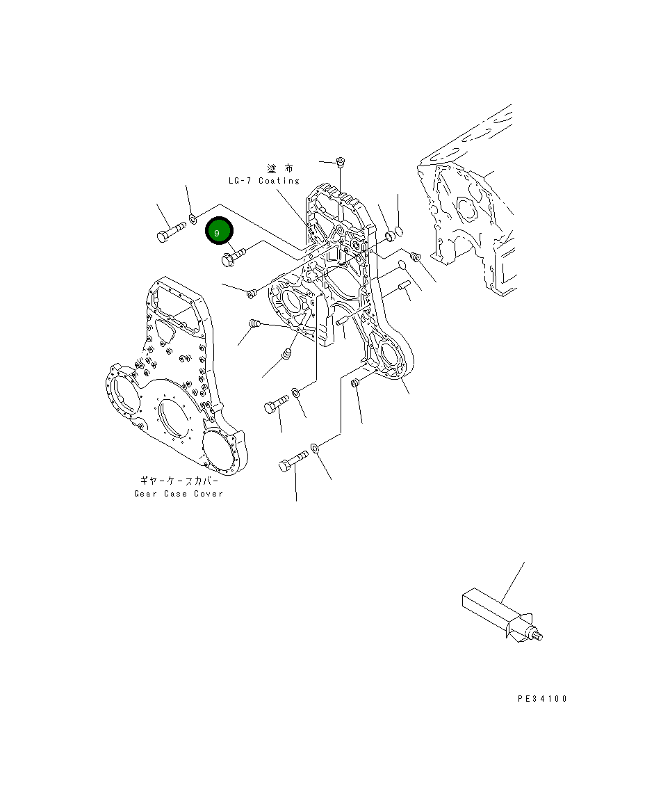 Болт 6164-21-3290 Komatsu