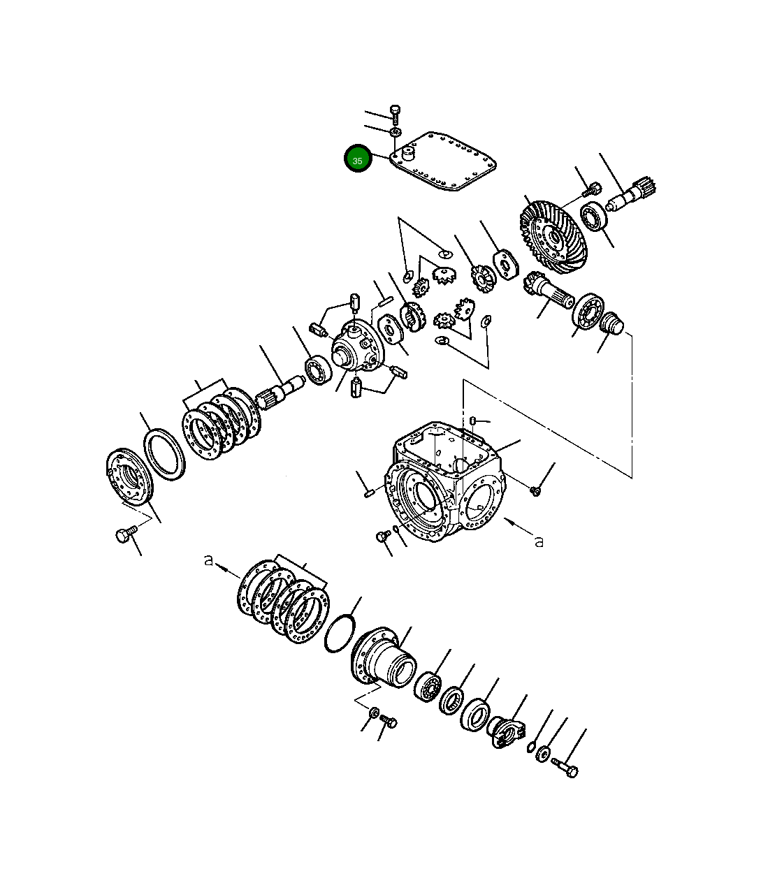 Крышка 418-22-13120  Komatsu