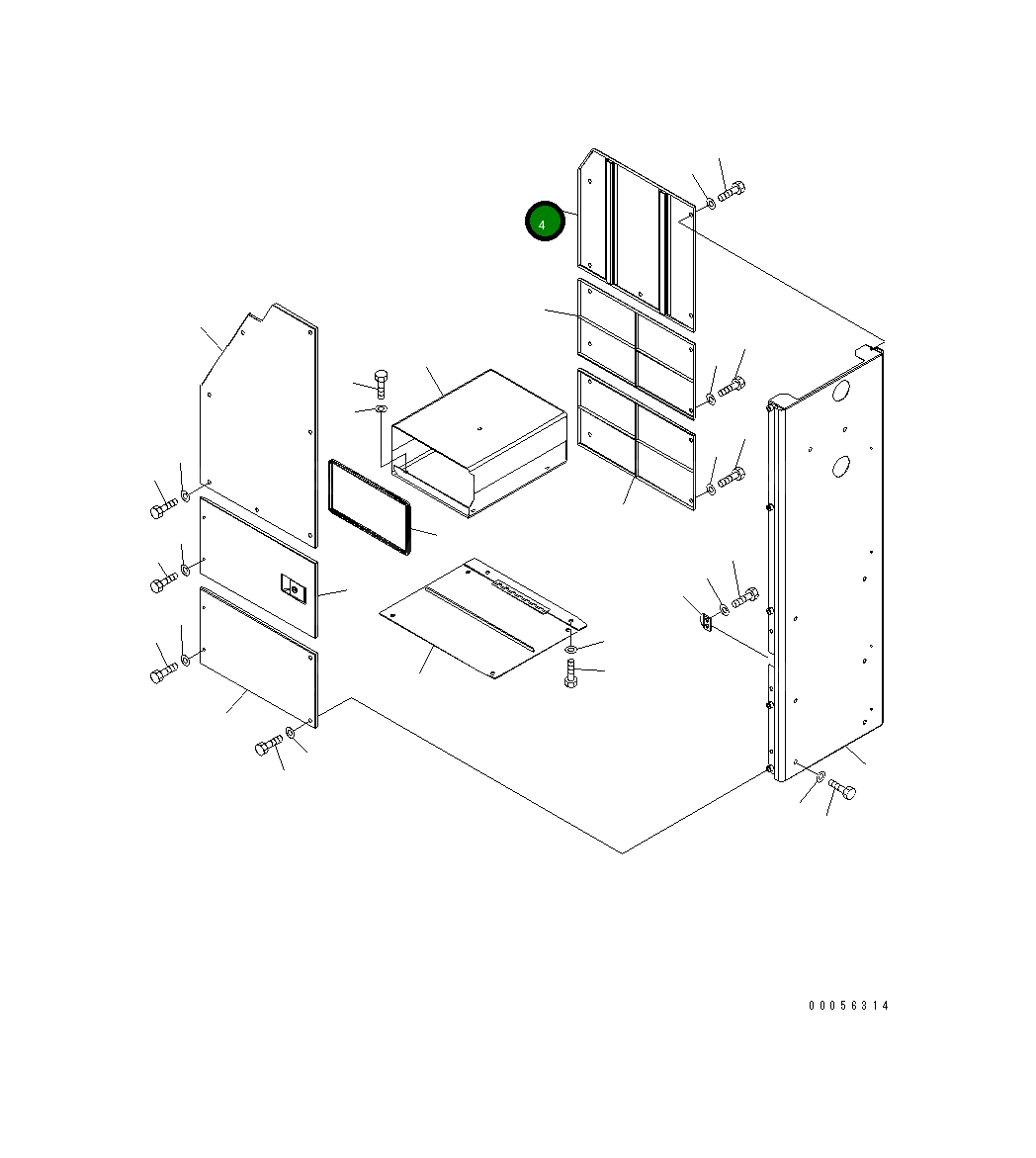 Крышка 427-54-27430 Komatsu